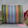 Customized 3-minute double-sided polyester DIY threaded printed tape with single-color crown notes based on samples details Picture